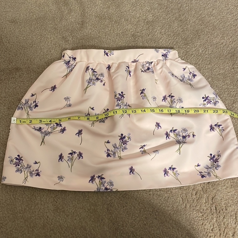 Red Valentino flared floral/print mini skirt - Picture 9 of 10